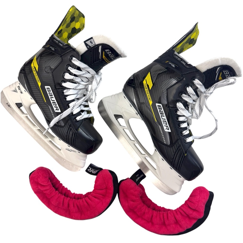 Bauer Supreme Ignite Pro Comfort Edge Junior Ice Hockey Skates Size 5D Cover